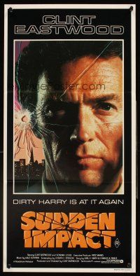 4b408 SUDDEN IMPACT Aust daybill '83 Clint Eastwood is at it again as Dirty Harry, great image!
