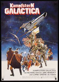 4b048 BATTLESTAR GALACTICA German '78 great sci-fi art by Robert Tanenbaum!