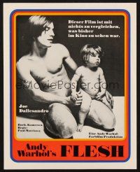 4b627 ANDY WARHOL'S FLESH white style German LC '70 naked Joe Dallesandro & infant!