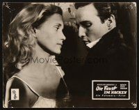 4b636 ON THE WATERFRONT German LC '54 Kazan, cool image of Marlon Brando & sexy Eva Marie Saint!