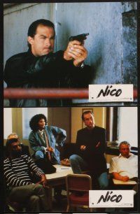 4b656 ABOVE THE LAW 12 French LCs '88 Steven Seagal as Nico, Pam Greier, martial arts!
