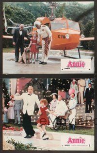 4b819 ANNIE 8 French LCs '82 cute Aileen Quinn, Albert Finney, Bernadette Peters, Burnett!