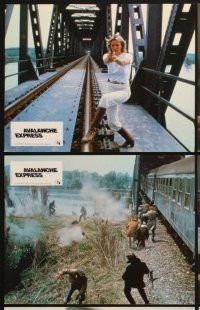 4b778 AVALANCHE EXPRESS 9 style B French LCs '79 Lee Marvin, Robert Shaw's final movie!