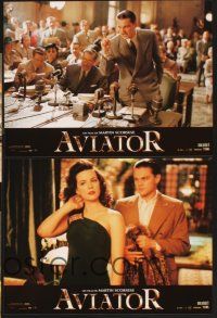 4b664 AVIATOR 12 French LCs '05 Martin Scorsese directed, Leonardo DiCaprio as Howard Hughes!