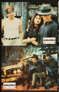 4b753 COLORS 10 French LCs '88 Sean Penn & Robert Duvall as cops, directed by Dennis Hopper!