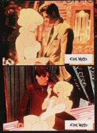 4b990 COOL WORLD 5 French LCs '94 Brad Pitt w/great images of sexy Kim Basinger as Holli!