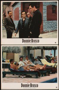 4b948 DONNIE BRASCO 6 French LCs '97 Al Pacino is betrayed by undercover cop Johnny Depp!