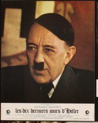 4b794 HITLER: THE LAST TEN DAYS 9 style B French LCs '73 Alec Guinness as Adolf, Kunstmann as Braun!