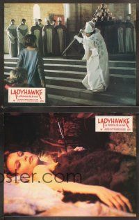 4b872 LADYHAWKE 8 style B French LCs '85 Rutger Hauer, Michelle Pfeiffer & young Matthew Broderick!