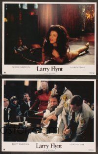 4b888 PEOPLE VS. LARRY FLYNT 8 French LCs '96 Woody Harrelson as the founder of Hustler Magazine!