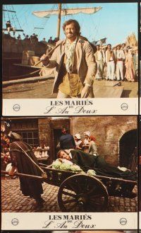 4b651 SCOUNDREL 16 French LCs '71 Jean-Paul Reppeneau's Les maries de l'an II, Belmondo, Jobert