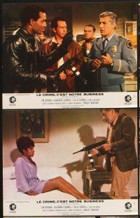 4b973 SPLIT 6 style A French LCs '68 Jim Brown, Gene Hackman, Ernest Borgnine, Diahann Caroll