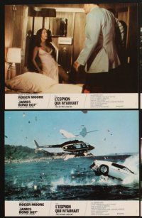 4b737 SPY WHO LOVED ME 12 style A French LCs '77 Roger Moore as James Bond 007, sexy Barbara Bach!