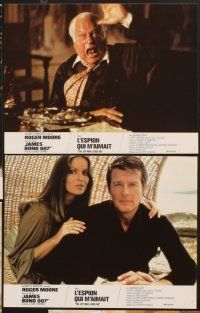 4b738 SPY WHO LOVED ME 12 style B French LCs '77 Roger Moore as James Bond 007, sexy Barbara Bach!