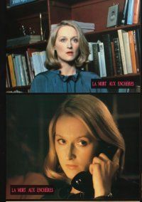 4b773 STILL OF THE NIGHT 10 French LCs '82 Roy Scheider, Meryl Streep, if looks could kill!