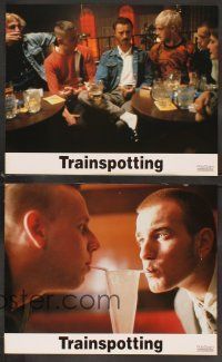 4b924 TRAINSPOTTING 8 French LCs '96 heroin drug addict Ewan McGregor, directed by Danny Boyle!