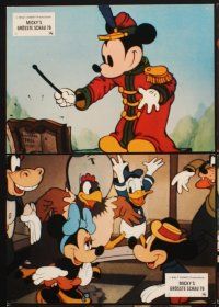 4b567 MICKEY'S BIRTHDAY PARTY SHOW 12 German LCs '78 Davy Crockett,great art of Disney cartoon stars