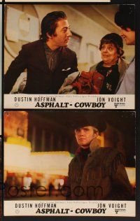 4b572 MIDNIGHT COWBOY 11 German LCs '69 Dustin Hoffman, Jon Voight, John Schlesinger classic!