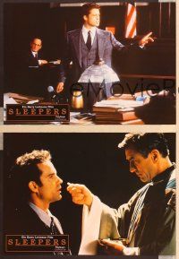 4b584 SLEEPERS 8 German LCs '96 Kevin Bacon, Robert DeNiro, Brad Pitt, directed by Barry Levinson!