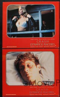 4b482 CRASH 5 Spanish/U.S. LCs '96 Cronenberg, Holly Hunter, James Spader, Deborah Kara Unger!