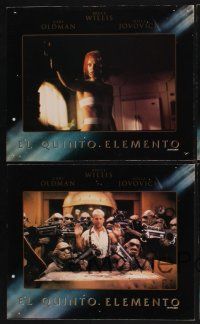 4b478 FIFTH ELEMENT 8 Spanish/U.S. LCs '97 Bruce Willis, Milla Jovovich, Oldman, directed by Luc Besson!