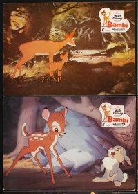 4b497 BAMBI 11 Spanish LCs R87 Walt Disney cartoon deer classic, Thumper & Flower, great images!