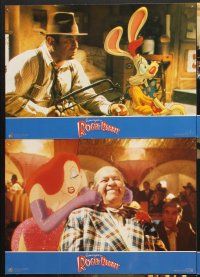 4b509 WHO FRAMED ROGER RABBIT 8 Spanish LCs '88 Robert Zemeckis, Bob Hoskins, sexy Jessica Rabbit!