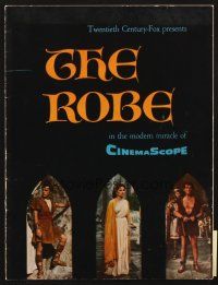 4c064 ROBE studio-issued program '53 Richard Burton, Jean Simmons, Victor Mature