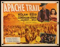 4d024 APACHE TRAIL 1/2sh '42 Lloyd Nolan, Donna Reed, flaming arrows, drama, romance!