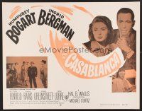 4d085 CASABLANCA REPRODUCTION 1/2sh R56 Humphrey Bogart, Ingrid Bergman, Michael Curtiz classic!