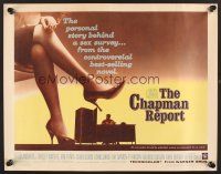 4d088 CHAPMAN REPORT 1/2sh '62 Jane Fonda, Shelley Winters, from Irving Wallace sex novel!