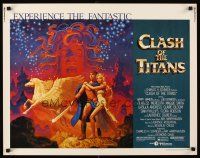 4d091 CLASH OF THE TITANS 1/2sh '81 Ray Harryhausen, great fantasy art by Greg & Tim Hildebrandt!