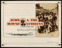 4d105 COWBOYS 1/2sh '72 big John Wayne gave these young boys their chance to become men!