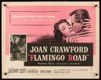 4d153 FLAMINGO ROAD 1/2sh '49 Michael Curtiz, bad girl Joan Crawford, Zachary Scott!