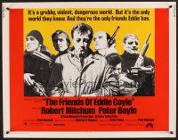 4d161 FRIENDS OF EDDIE COYLE 1/2sh '73 Robert Mitchum lives in a grubby, violent, dangerous world!