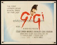 4d168 GIGI style A 1/2sh '58 art of winking Leslie Caron, Best Director & Best Picture winner!
