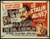 4d169 GIRL IN THE KREMLIN 1/2sh '57 Stalin's weird fetishism, strange rituals + Zsa Zsa Gabor!