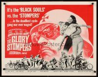 4d172 GLORY STOMPERS 1/2sh '67 AIP biker, Dennis Hopper, wild image of bikers on the rampage!