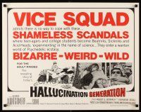 4d189 HALLUCINATION GENERATION 1/2sh '67 Beatniks, Sickniks & Acid-Heads are bizarre, weird & wild!