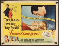 4d260 LOVER COME BACK 1/2sh '62 Rock Hudson, Doris Day, Tony Randall, Edie Adams