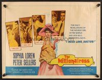 4d277 MILLIONAIRESS 1/2sh '60 beautiful Sophia Loren needs love, Peter Sellers!