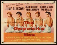 4d310 OPPOSITE SEX style A 1/2sh '56 June Allyson, Joan Collins, Dolores Gray, sexy Ann Miller!