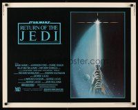 4d334 RETURN OF THE JEDI 1/2sh '83 George Lucas sci-fi, classic light saber artwork!