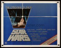 4d384 STAR WARS 1/2sh R82 George Lucas classic sci-fi epic, great art by Tom Jung!
