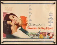 4d418 TENDER IS THE NIGHT 1/2sh '61 romantic close up of Jennifer Jones & Jason Robards Jr.!