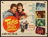 4d419 TESS OF THE STORM COUNTRY 1/2sh '60 Diane Baker in title role, a story of first love!