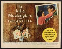 4d427 TO KILL A MOCKINGBIRD 1/2sh '62 Gregory Peck, from Harper Lee's classic novel!