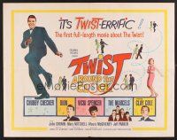 4d434 TWIST AROUND THE CLOCK 1/2sh '62 Chubby Checker in the first full-length Twist movie!