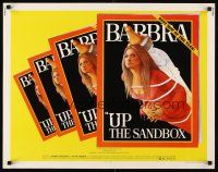 4d440 UP THE SANDBOX 1/2sh '73 Time Magazine parody art of Barbra Streisand by Richard Amsel!