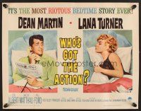 4d451 WHO'S GOT THE ACTION 1/2sh '62 Daniel Mann directed, Dean Martin & irresistible Lana Turner!
